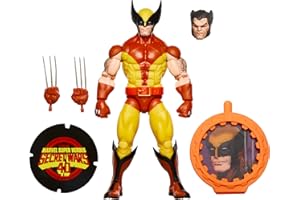 Marvel Legends Series Wolverine, X-Men Retro Comics Secret Wars Collectible 6 Inch Action Figure with Shield