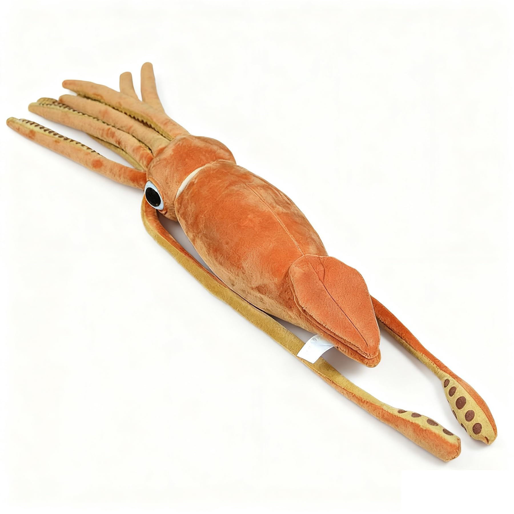 RLOMUTE Realistic Giant Squid Plush Toy 21.6 Inch - Super Soft Stuffed Animal, Cute Yellow Giant Squid for Kids Boys Girls, Birthday Party Favors, Bedroom/Car/Home Decor & Collectible Gift