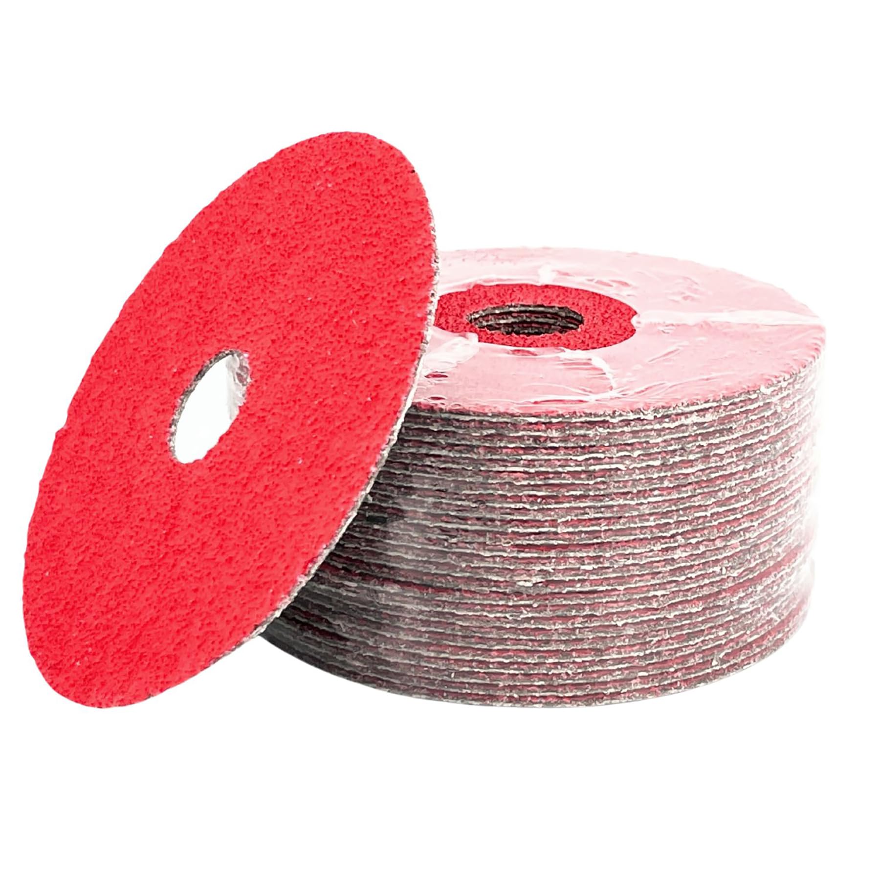 VSM 149541 Resin Fiber Disc, Red, Coarse Grade, Fiber Backing, Ceramic Plus, 36 Grit, 4-1/2" X 7/8" Arbor Hole, Pack of 50