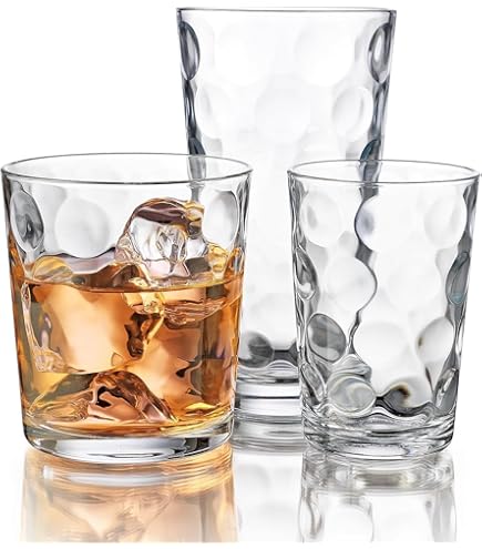 a blue drinking glass Blue Crystal Drinking Glasses, Set Of 4