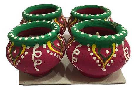 Buy Digital Dress Room Diya For Diwali Colorful Handmade