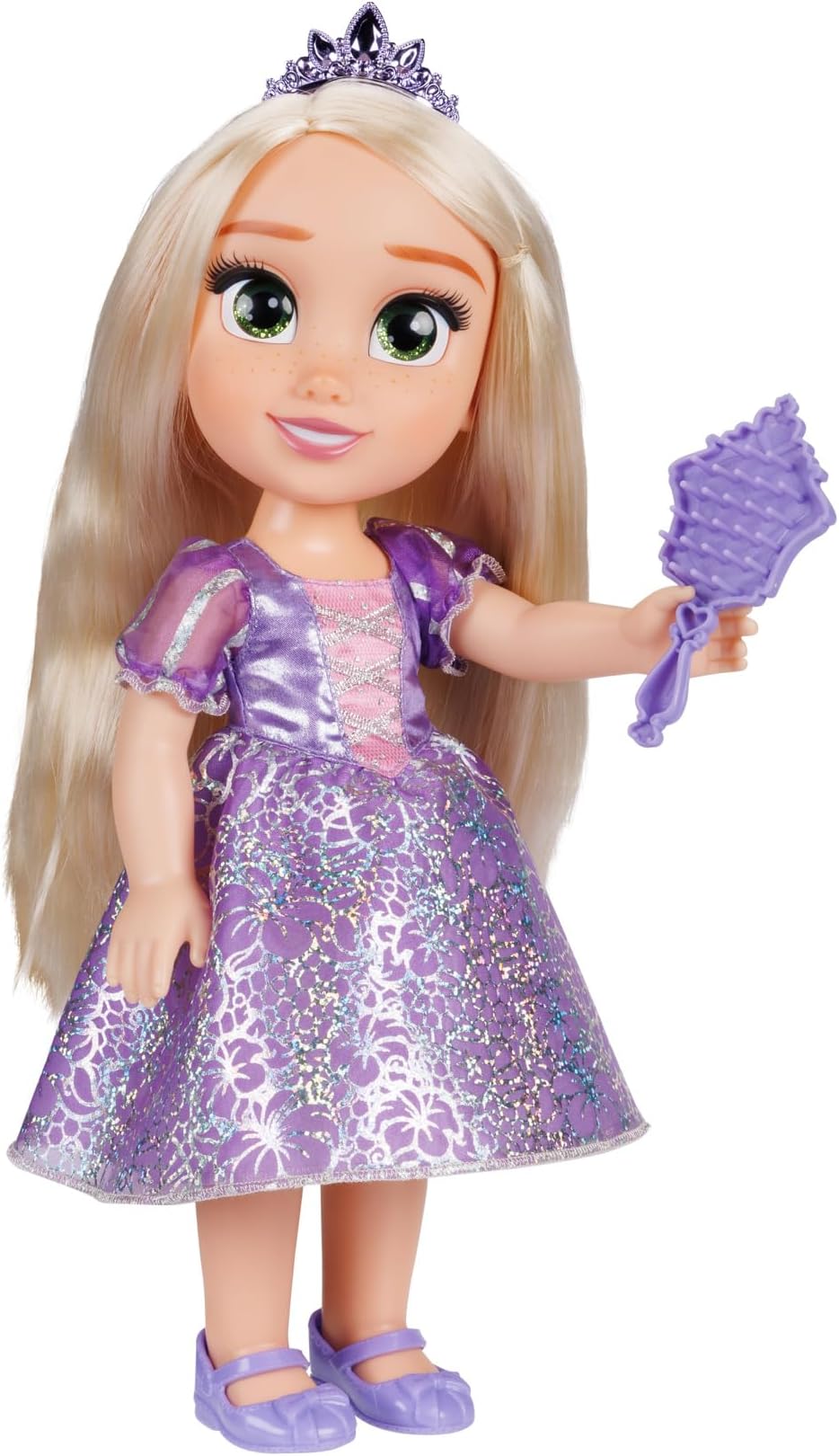 Disney Princess Rapunzel 14 inch Fashion Doll with Dress Shoes Tiara Brush