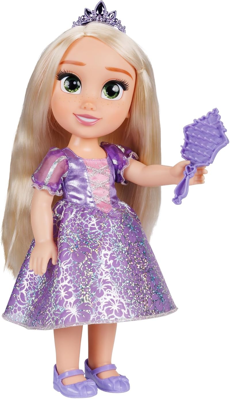 Disney Princess Rapunzel 14 inch Fashion Doll with Dress Shoes Tiara Brush
