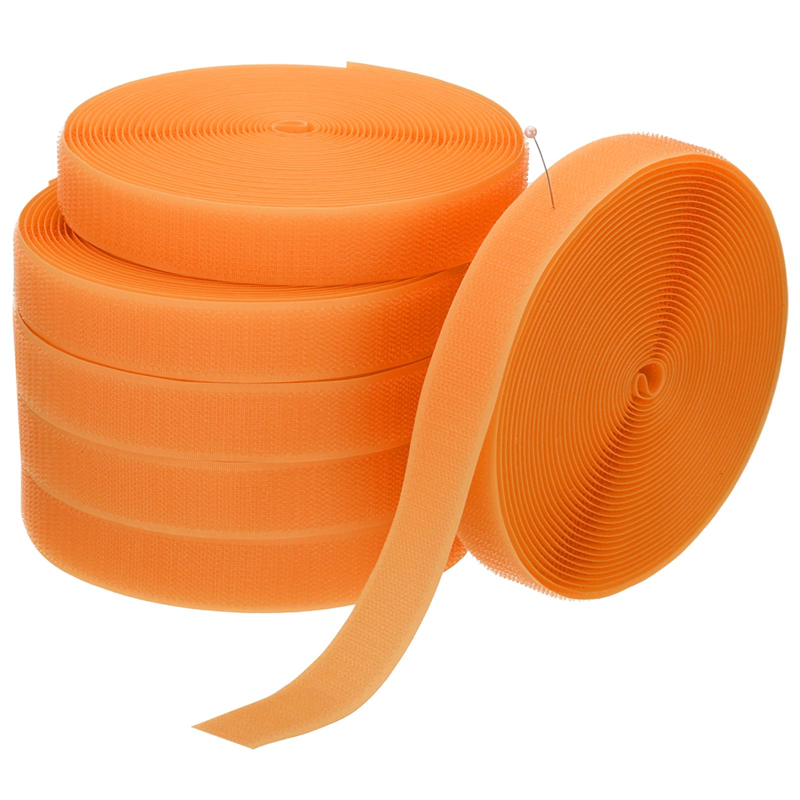PATIKIL 6 Rolls 157Ft Carpet Marker Strips, Nylon Floor Tape for Areas and Flow Line Up for Classroom, Social Distance, Office, Orange