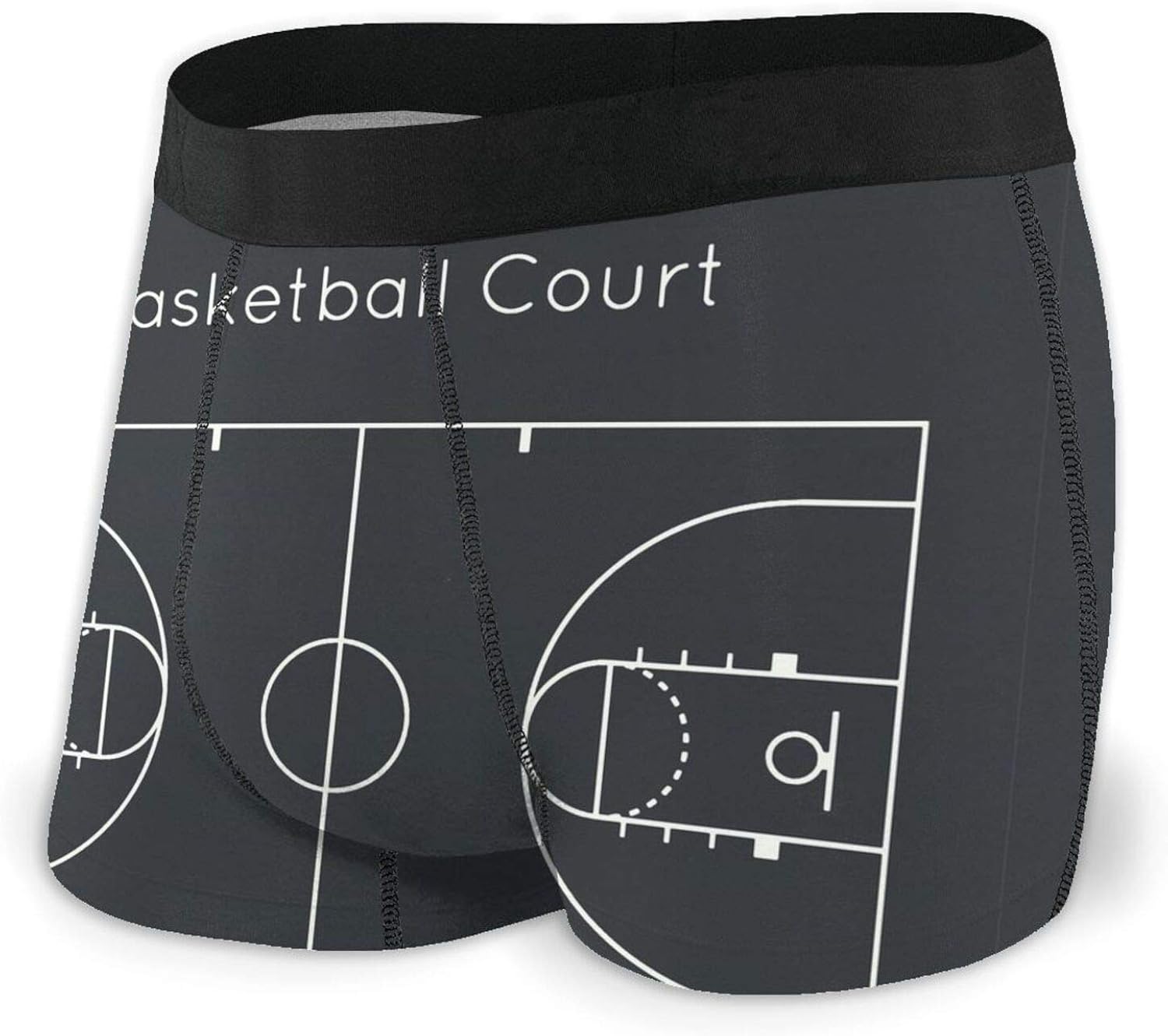 Basketball Court Mens Boxer Briefs Comfortable Lightweight Underwear