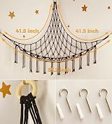 mirolam Teddy Hammock Toy Storage Net for Stuffed Animals Nursery Decor view 5