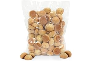 Piccola Cucina Regali Amaretti Italian Almond Macaroon Cookies - 1 KG BULK - Gluten Free, Dairy Free