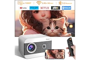 ISINBOX Mini Projector 20000L Wifi and Bluetooth Projecor 1080P with Portable Bags, Electric Focus 4K Movie Projector 300" Screen Built-in Speaker ZOOM 50% Compliable TV Stickers for Smartphone/Laptop/PS5…