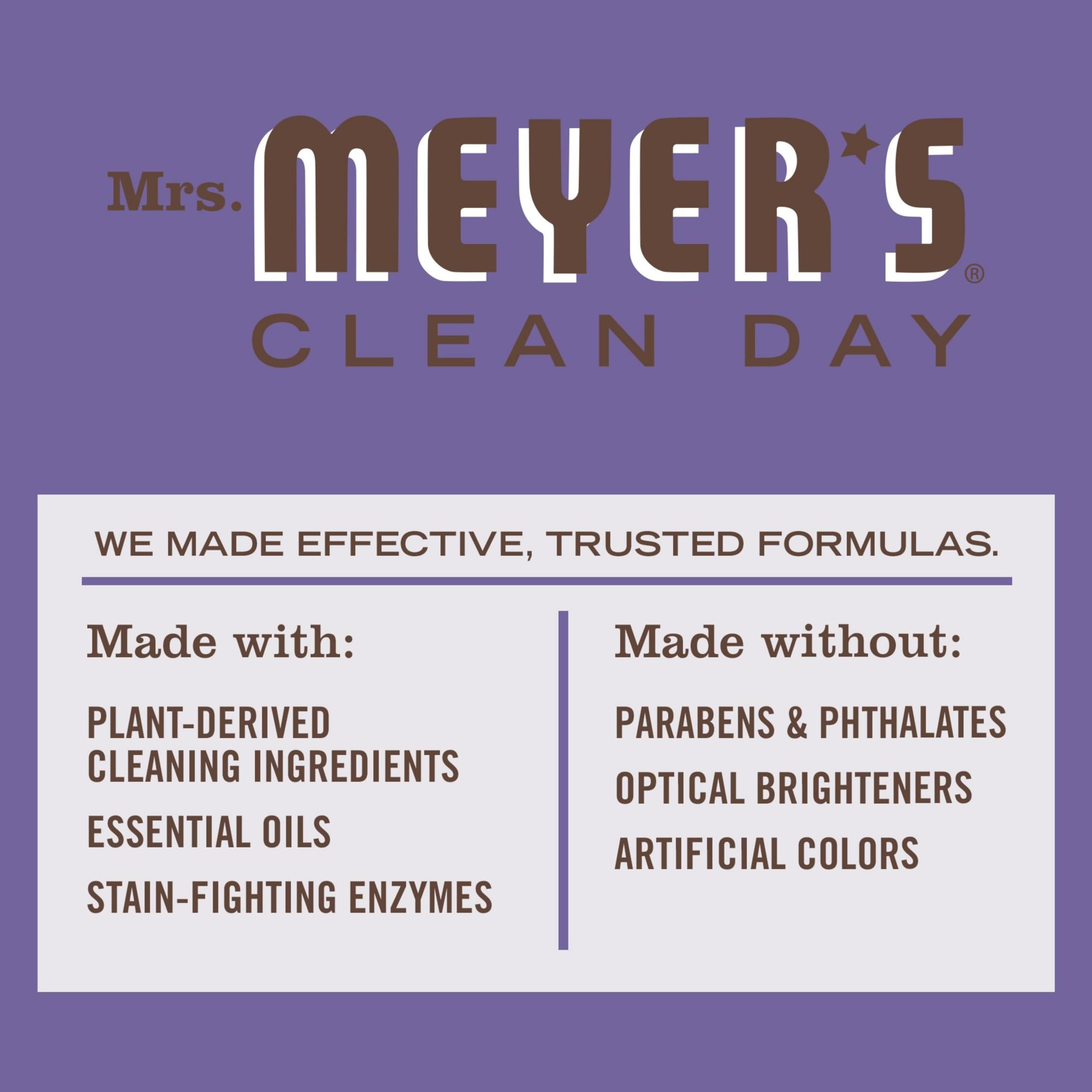 MRS. MEYER'S CLEAN DAY Liquid Laundry Detergent, Biodegradable Formula Infused with Essential Oils, Compassion Flower, 64 oz (64 Loads)