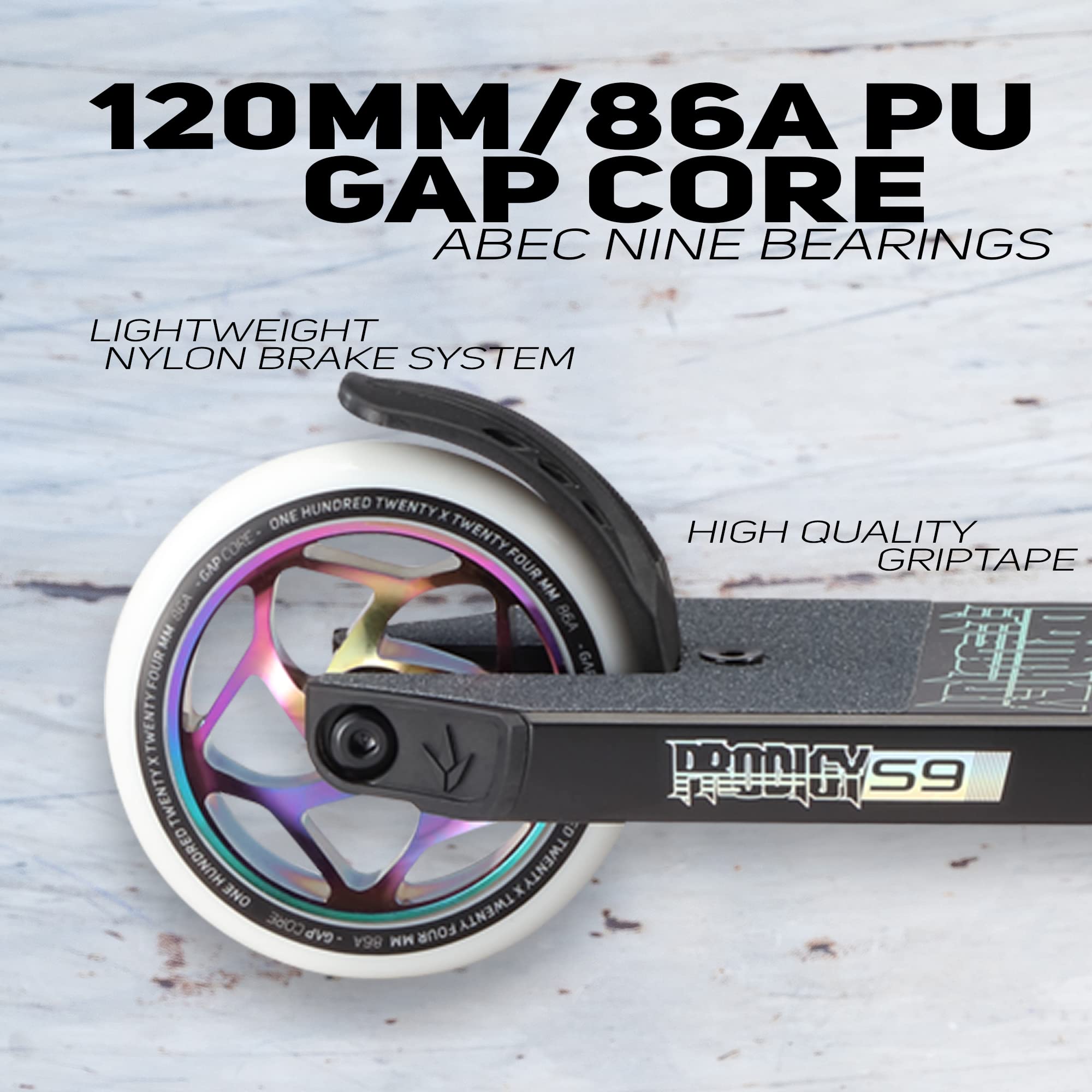 Envy Scooters Prodigy S9 Pro Scooters - Perfect Stunt Scooter for Beginner, Intermediate or Advanced Trick Scooter Riders. Perfect Scooter for Adults, Teens and Kids Ages 8 and up.