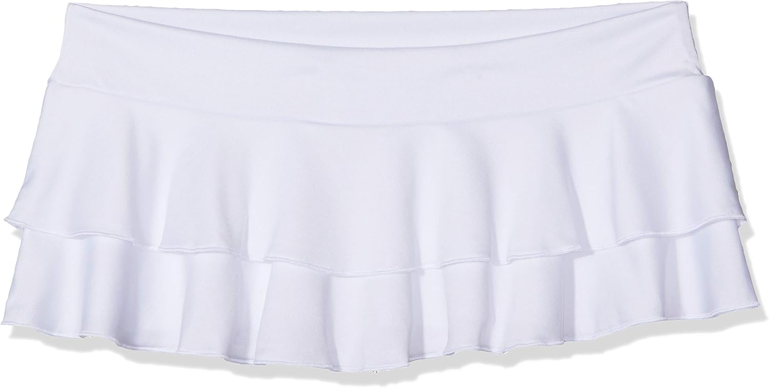 Mapalé by Espiral Women's Flirty Double Layered Ruffle Mini Skirt: Clothing
