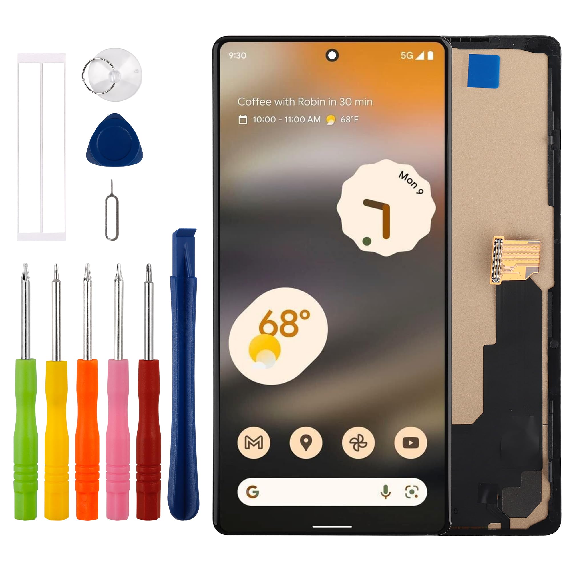 Photo 1 of [New] Duotipa 6.1'' TFT Display for Google Pixel 6A GX7AS, GB62Z, G1AZG, GB17L Touch Screen Digitizer Assembly Repair Parts -No Fingerprint Function