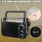 Retekess TR604 Portable Radio FM AM with Large Dial and Speaker view 9