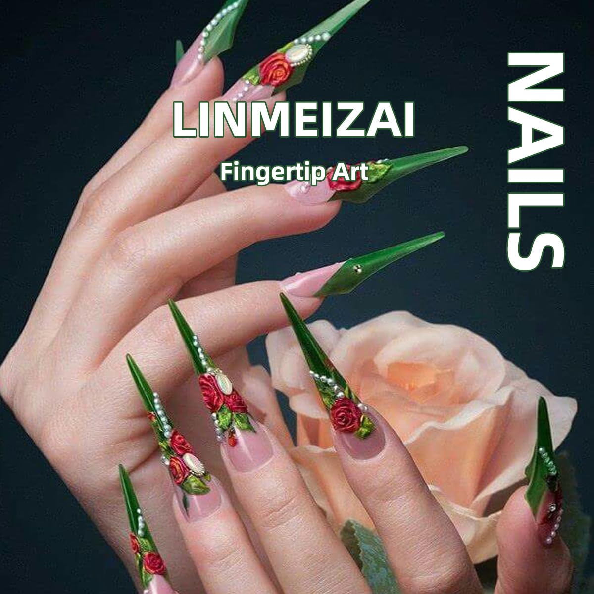 24 Pcs Spring Press on Nails Extra Short Square - LINMEIZAI Purple Cute Fake Nails Press ons Nail Tips Glue on Nails Full Cover Acrylic Nail Kit False Nails with Small Flower Nail Art Design for Women - Image 7