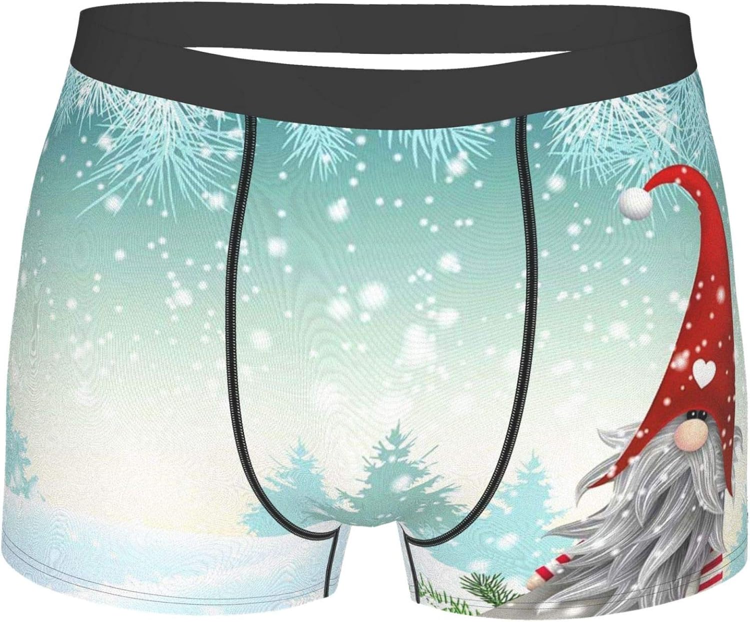 Men's Boxer Briefs Christmas Gnome Tomte Winter Funny Print