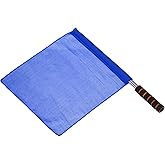 PATIKIL Referee Flag, Stainless Steel Pole Sponge Handle for Football Soccer Track and Field Sports Linesman Command Hand Signal, Blue