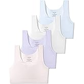 SALIA GIRL Starter Bras for Kids 7-12 Seamless Training Bra for Girls 8-10 No Pads, Double Layer on Chest