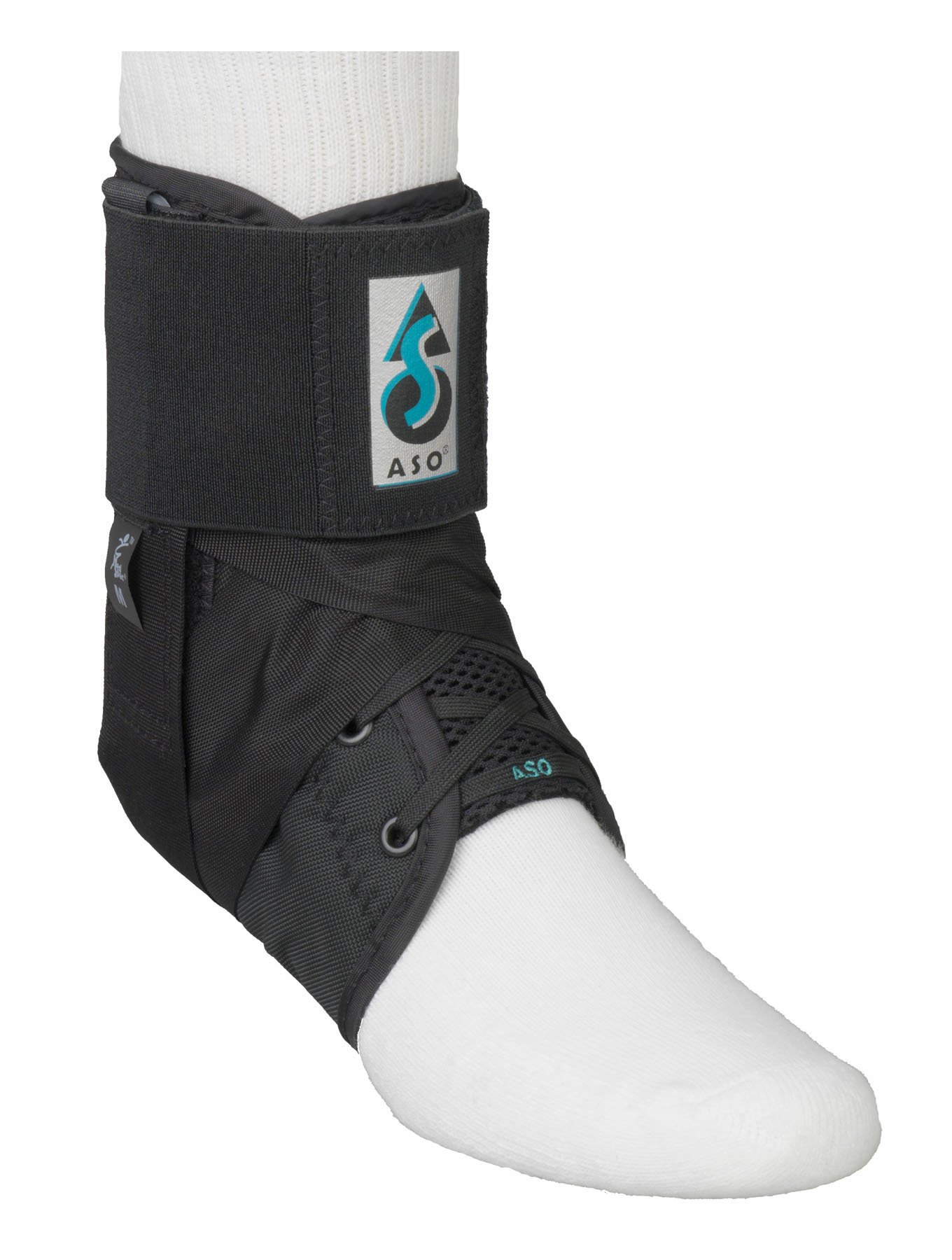 Photo 1 of ASO Ankle Stabilizing Orthosis w/inserts (Small - Black)