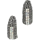 Deepa Gurnani Women's Deepa by Deepa Gurnani Biles Earrings, Gunmetal, Grey, Metallic, One Size
