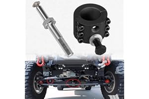 DEARCHAN Upgraded Steering Stabilizer Tie Rod Clamp (1-1/2" OD Tube) with Steering Stabilizer Relocation Bolt for Jeep Wrangler JK JKU JL JLU & Jeep Gladiator JT 2007-2025