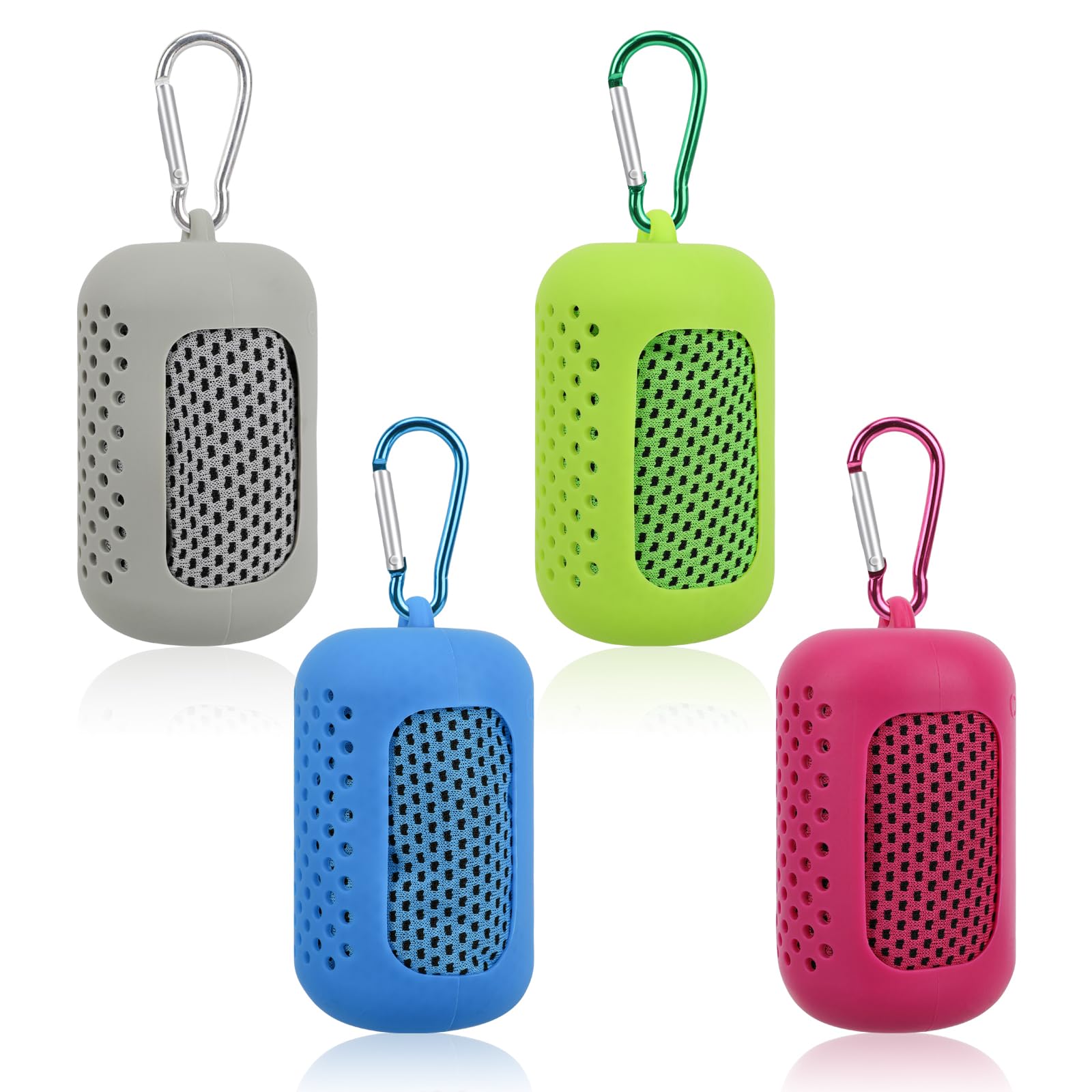 Jupsk 4 Pack Cooling Towels, Cool Gym Towel Quick Drying Cool Neck Towel Sports Fitness Yoga Cooling Towels (30x80 cm)