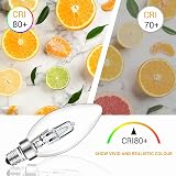 Caldarax E14 42W Candle Bulbs Dimmable 650LM 2700K Clear Glass Pack of 5 view 5