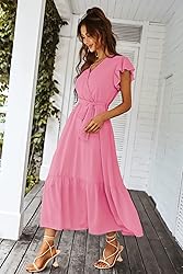 PRETTYGARDEN Women's Summer Floral Boho Dress Wrap