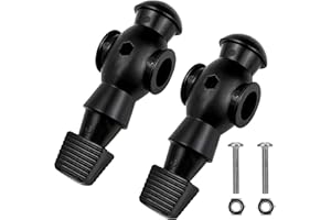 MARSRUT 2PCS Foosball Replacement Players Set, Foosball Men, Soccer Player Set, Plastic Replacement Parts for Football Table, 2 Hexagon Nuts Included