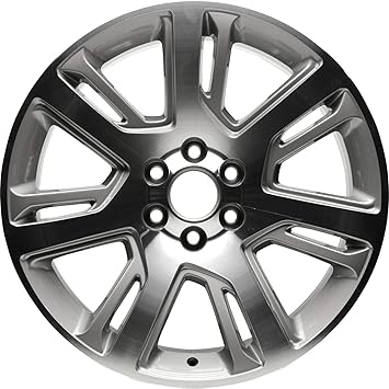 amazon com road ready car wheel for 2015 2020 cadillac escalade esv cadillac escalade 22 inch 6 lug gun metal machine cut face aluminum rim fits r22 tire exact oem replacement full size spare automotive