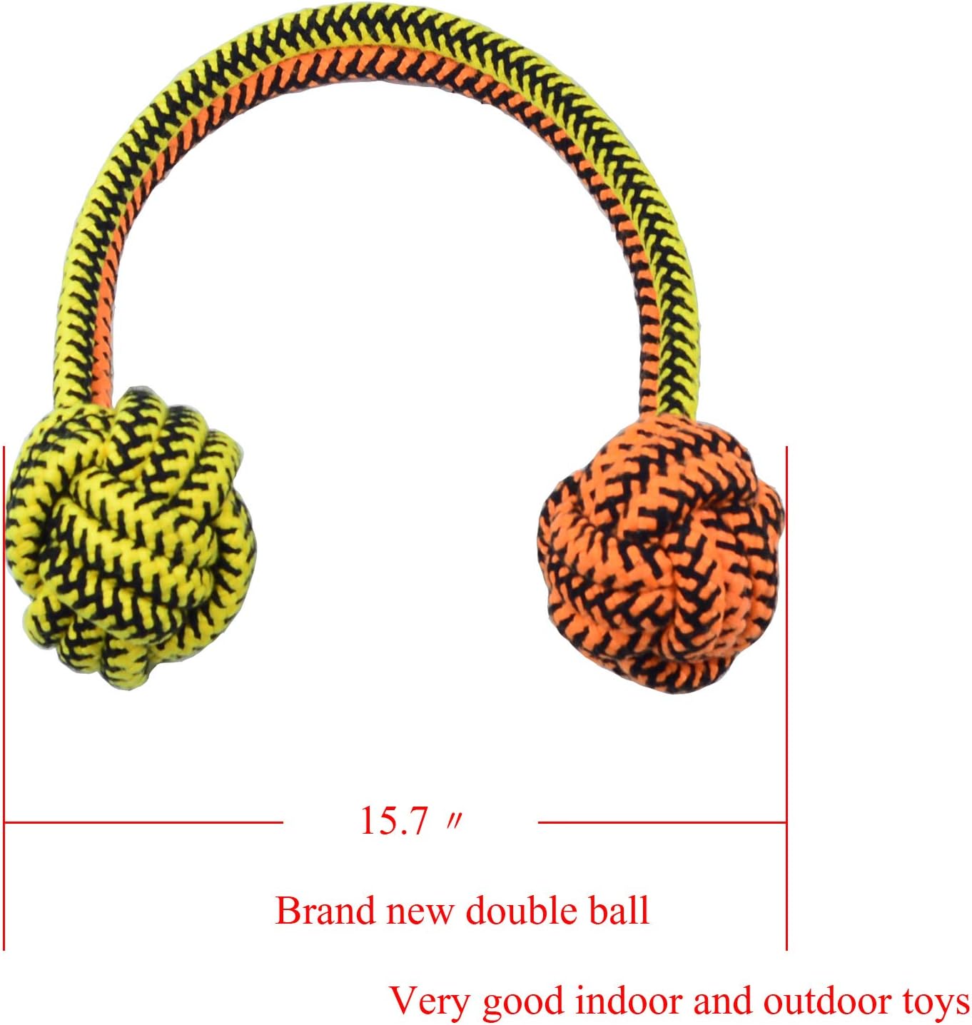 Pet Supplies : [Upgrade Version] Well Love Dog Toys - Chew Toys - 100 Natural Cotton Rope - Squeak Toys - Dog Balls - Dog Bones - Plush Dog Toy - Dog Ropes - Tug of War Ball - Toys for Dog 6pack Set : 