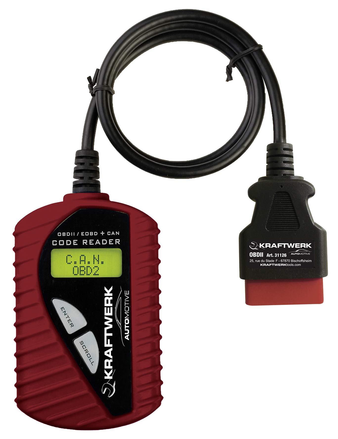 Kraftwerk 31126 OBD-II Diagnostic Tester, for Fahrz.