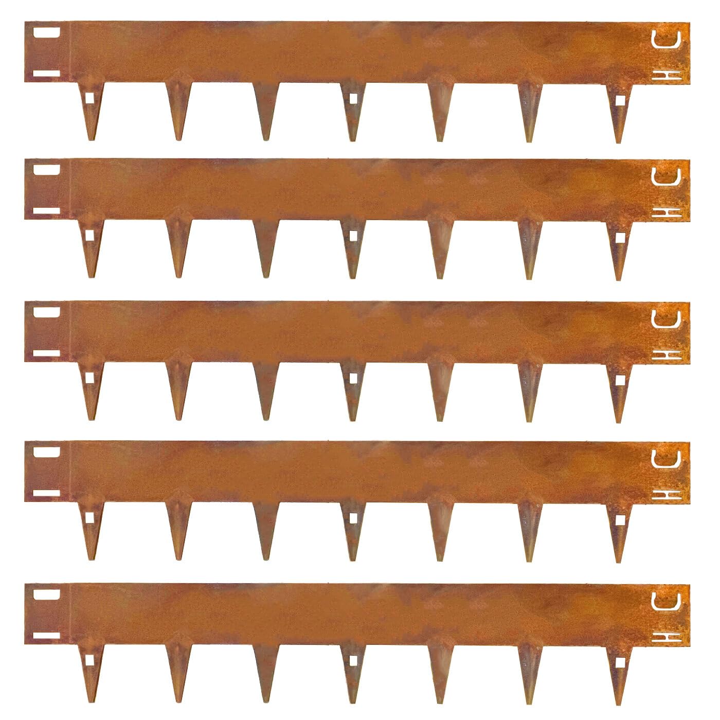 CORE EDGE Lawn Edging | Flexible Decorative Steel Edging Garden Border Edging Lawn Edging Strip Garden Border with a 100mm face height (Corten)