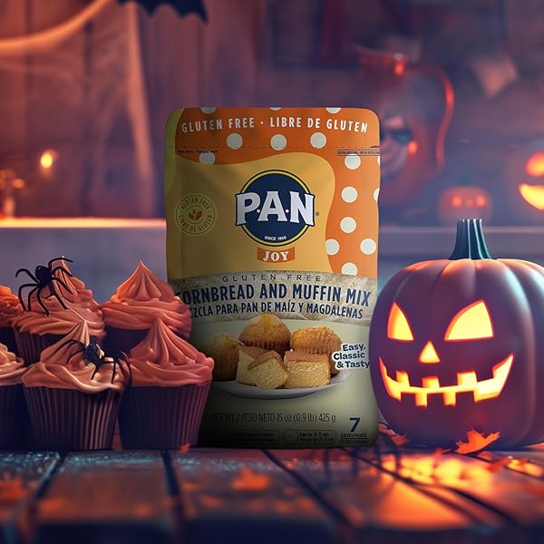 P.A.N CORNBREAD AND MUFFIN MIX – GLUTEN FREE BAKING MIX 0.9 LB. (PACK OF 1)