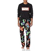 Amazon Essentials Disney | Marvel | Star Wars Men's Flannel Pajama Sleep Sets