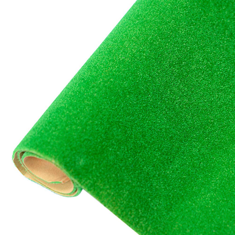 Holmeey Artificial turf mat, decorative grass mat, model building meadow, miniature gardening grass mat, decoration for indoor outdoor, 100 x 40 cm