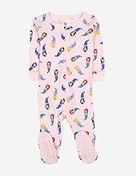 Leveret Kids Baby Boys Girls Footed Cotton Pajama