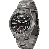 BERNY Automatic Titanium Watch for Men 10ATM Waterproof Men's Field Watch Super Luminous Male Analog Mechanical Military Wrist Watch Full Titanium AR Sapphire Crystal Date Calender Birthday Present