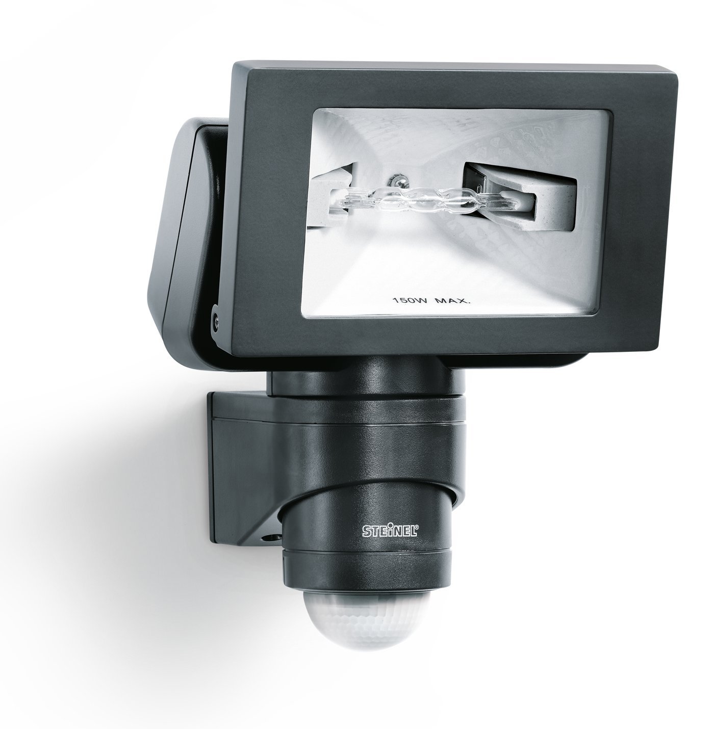 Steinel Sensorswitched outdoor flood light HS 150 DUO black Outdoor