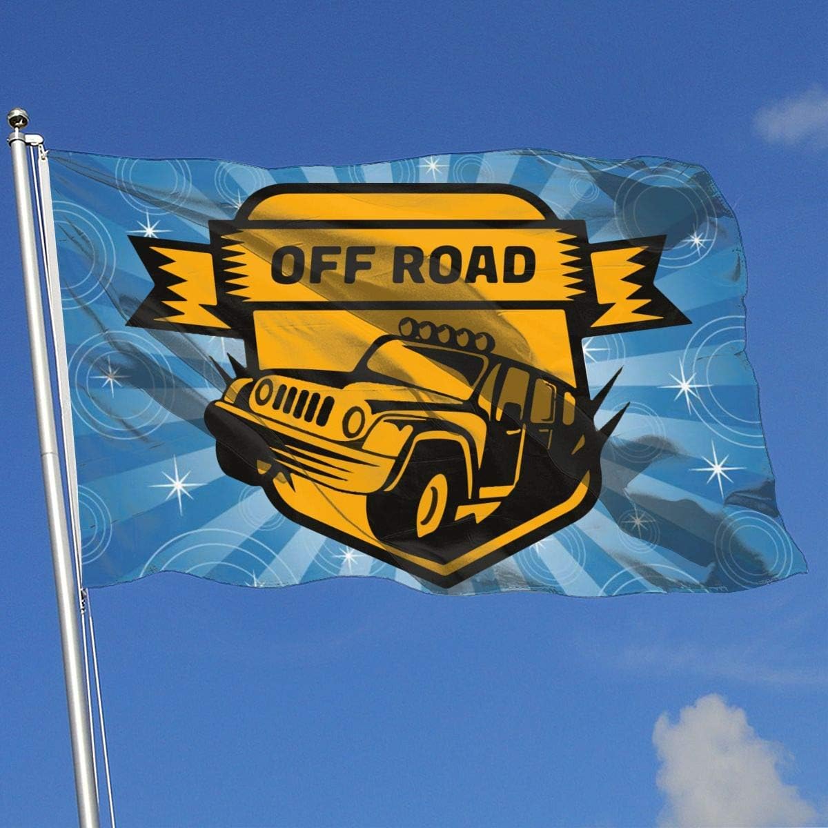 ShiHaiYunBai Outdoor/Home Decorative Flag Off Road Car Badge 100% Polyester Single Layer Translucent Flags (3 X 5 Foot)