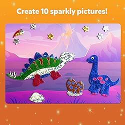 Skillmatics Foil Fun - Dinosaurs, No Mess Art for