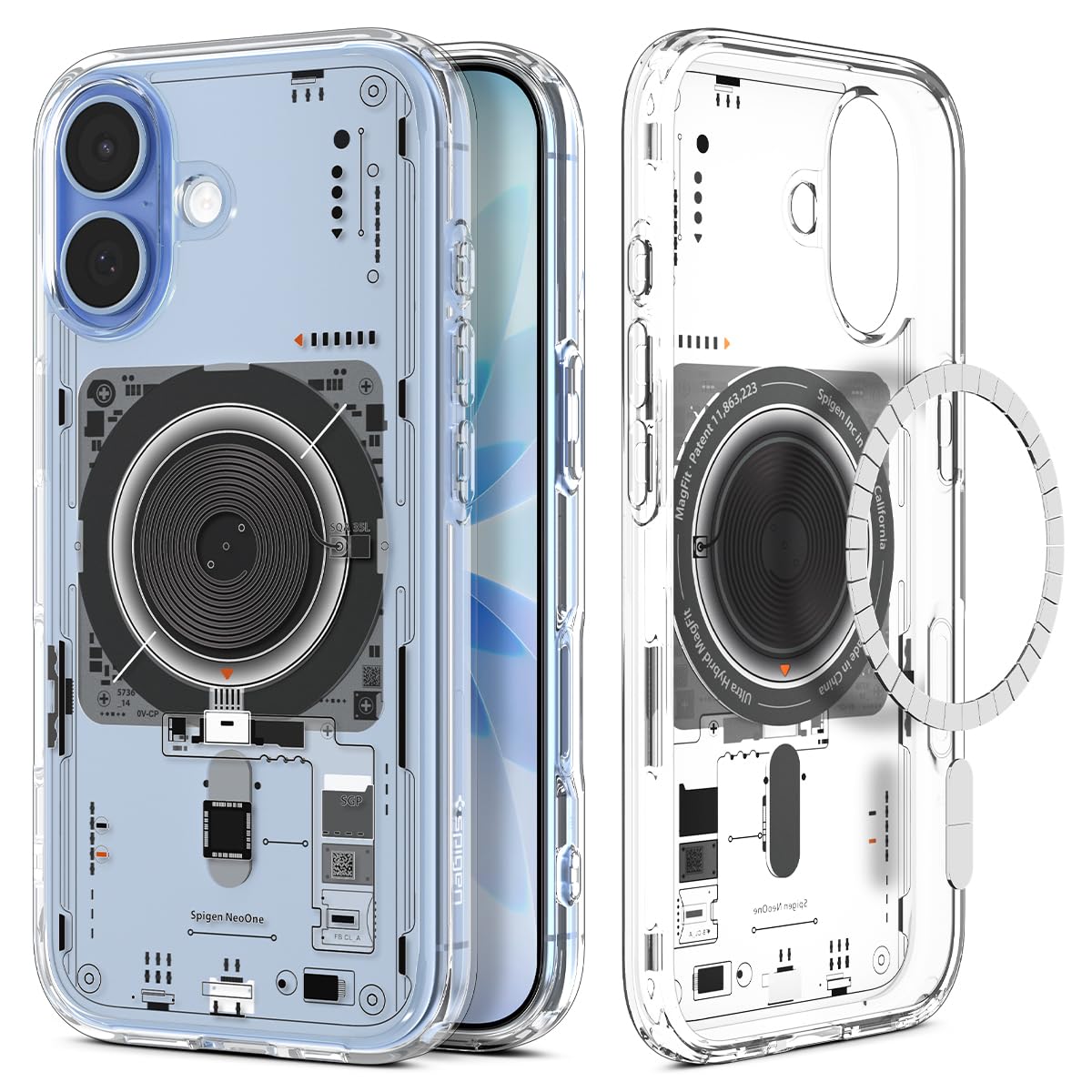 Funda Spigen Ultra Hybrid MagFit con impresión digital directa para iPhone 17 [Diseño personalizado] [Compatible con Magsafe] - Neo One
