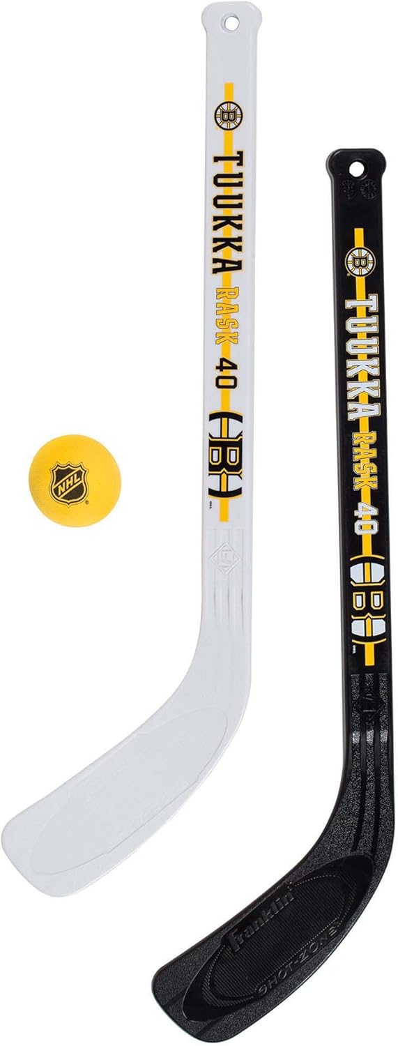 Franklin Sports Tuukka Rask Tuukka Rask Mini Hockey Knee Hockey Goal, Mini Stick, Target & Ball Set - NHL Official Licensed Product : Sports & Outdoors