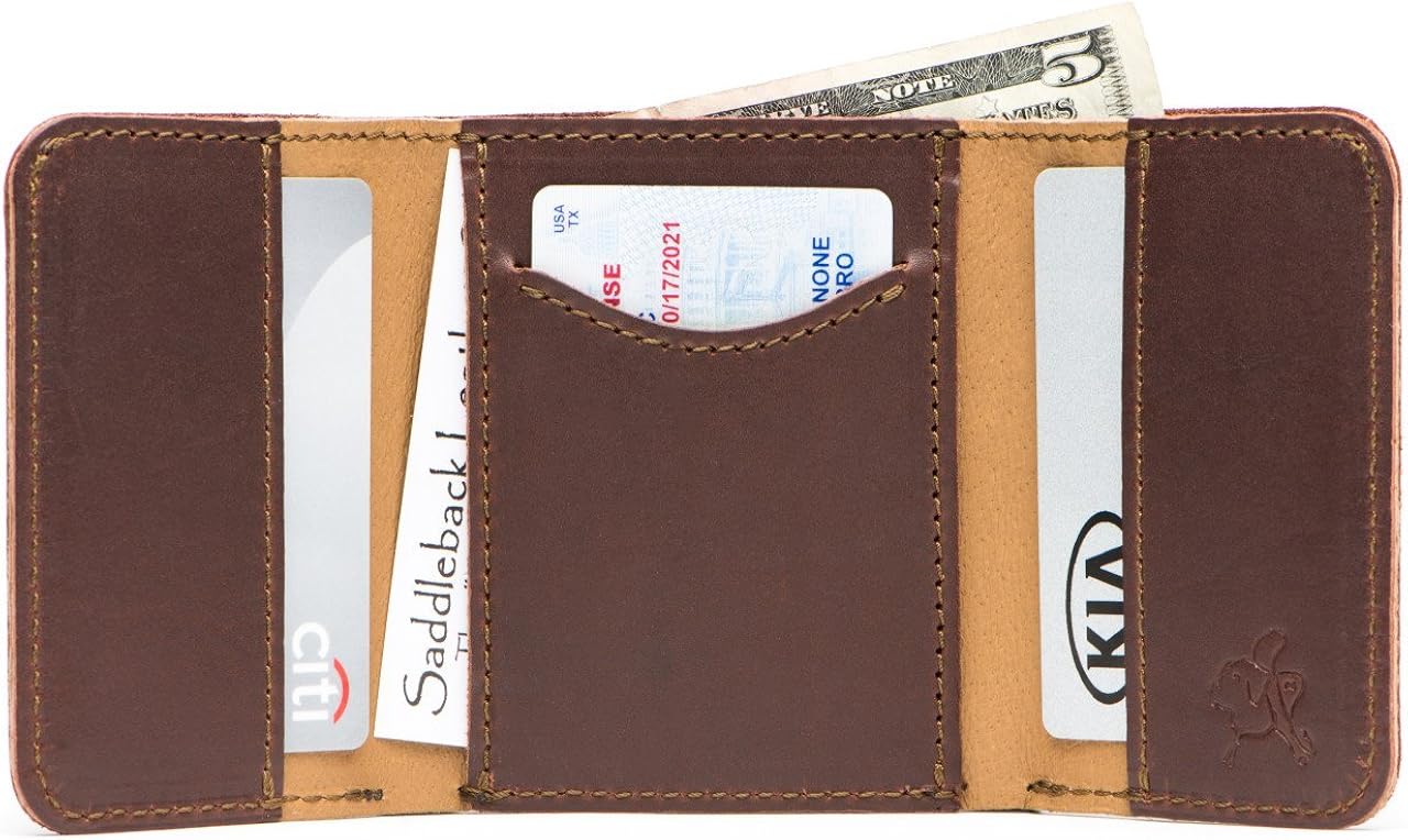 Saddleback Leather Co. Classic Full Grain Leather Trifold Wallet for