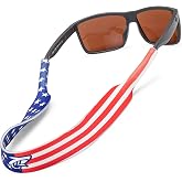 Pilotfish Neoprene Sunglasses Strap &ndash; Neoprene Eyewear Retainer, Secure Floating Sunglass Cord with Anti-Slip Ends