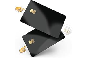 MEMELEON Black Credit Card Skin with Chip â€“ Debit Card Skin, Debit Card Sticker Cover, Credit Card Sticker, Credit Card Cov