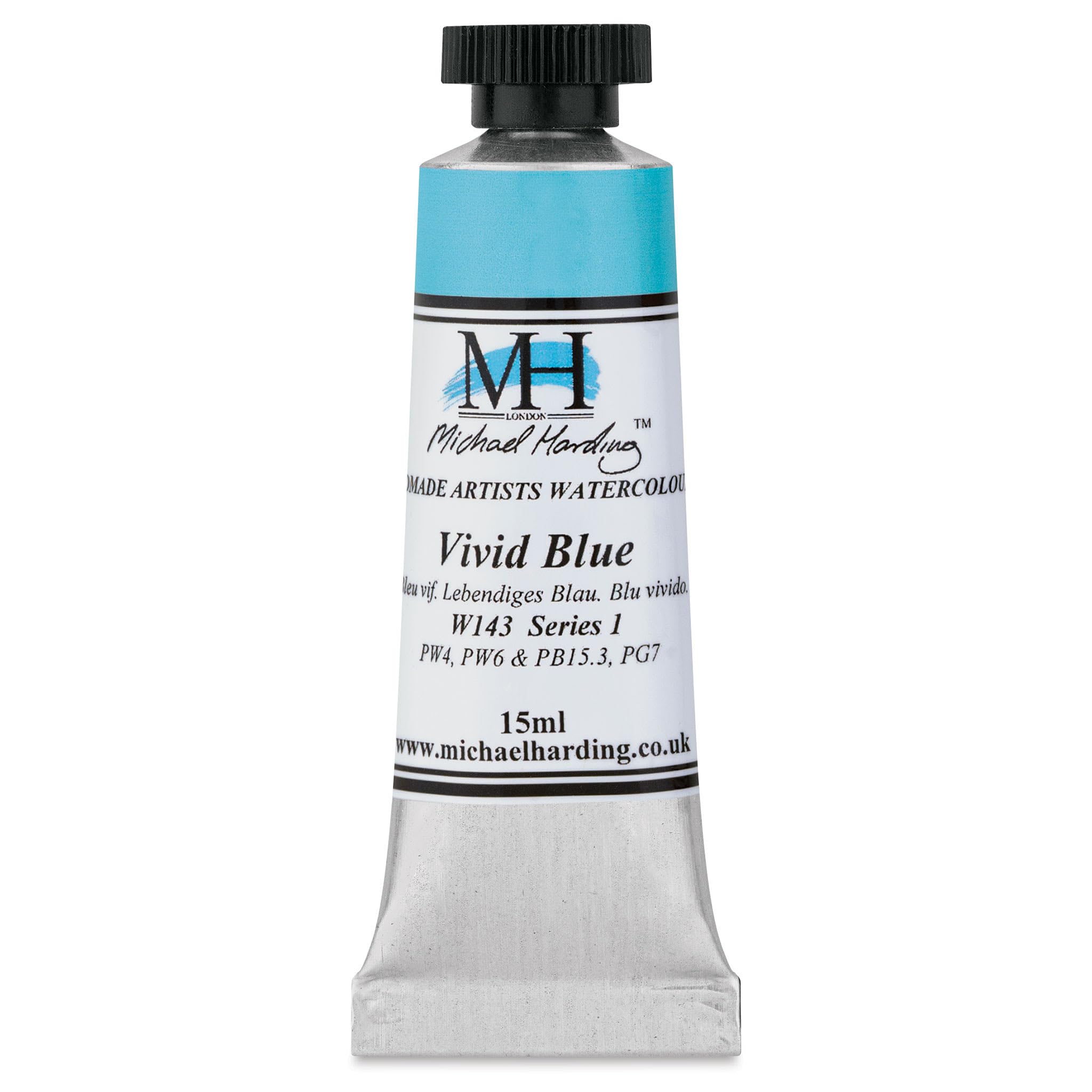 Michael Harding Professional Watercolors - 15ml Tubes (Vivid Blue)