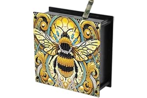 Bee Diamond Art Painting Piggy Bank DIY Rhinestone Art Money Saving Box Gift