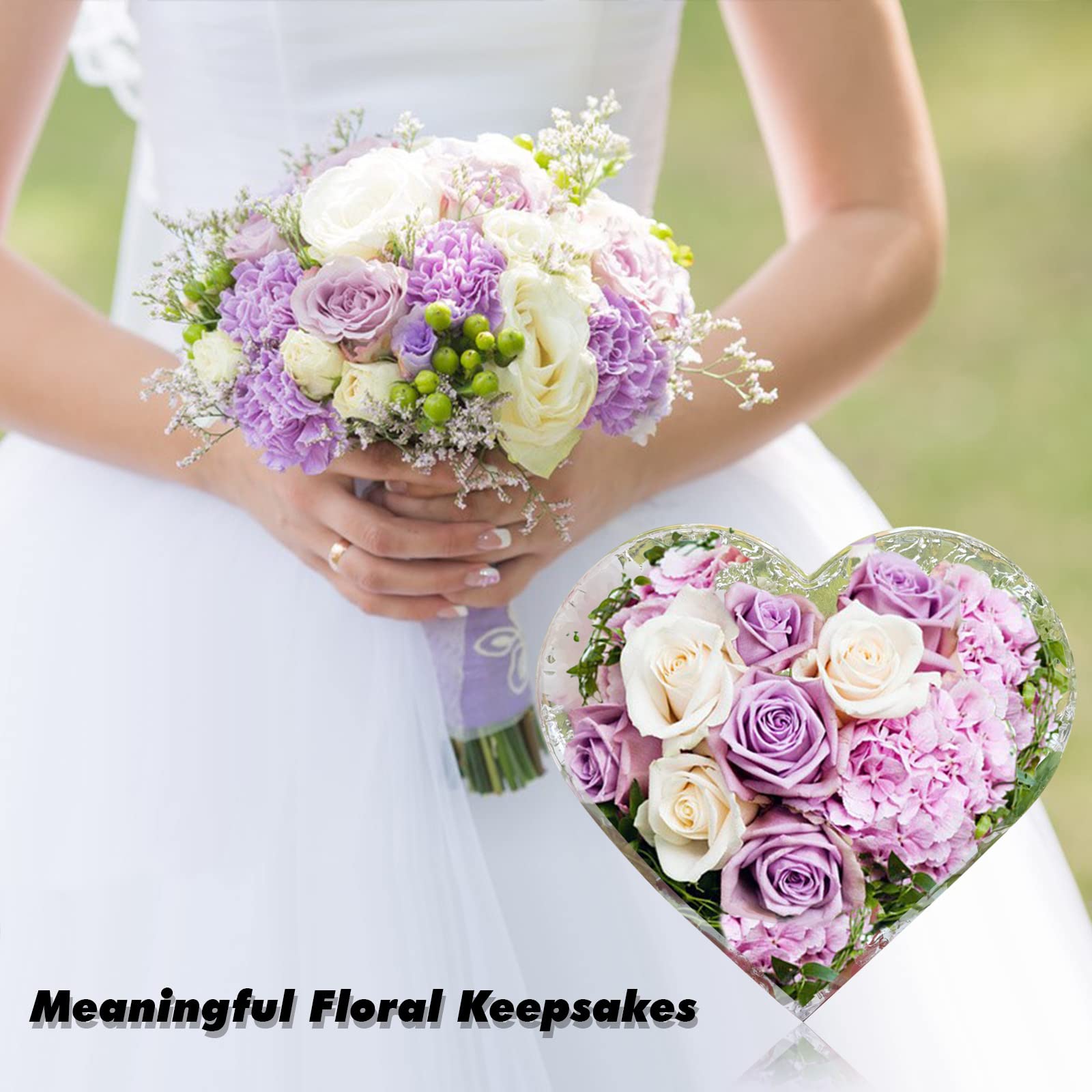 Large Silicone Molds for Resin, Heart Resin Mold, Epoxy Resin Molds for Flowers Preservation, Resin Art Casting, DIY Wedding, Valentine, Home Decors (8.3'' x 2'')