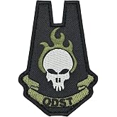 Halo ODST Hook Fastener Black Green Tactical Morale Patch - 2.5 x 3.5 inch PTC184