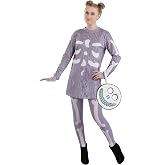 Disney Nightmare Before Christmas Barrel Costume Dress for Women with Leggings & Wristlet - Adult NBC Cosplay
